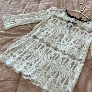 White lace top
